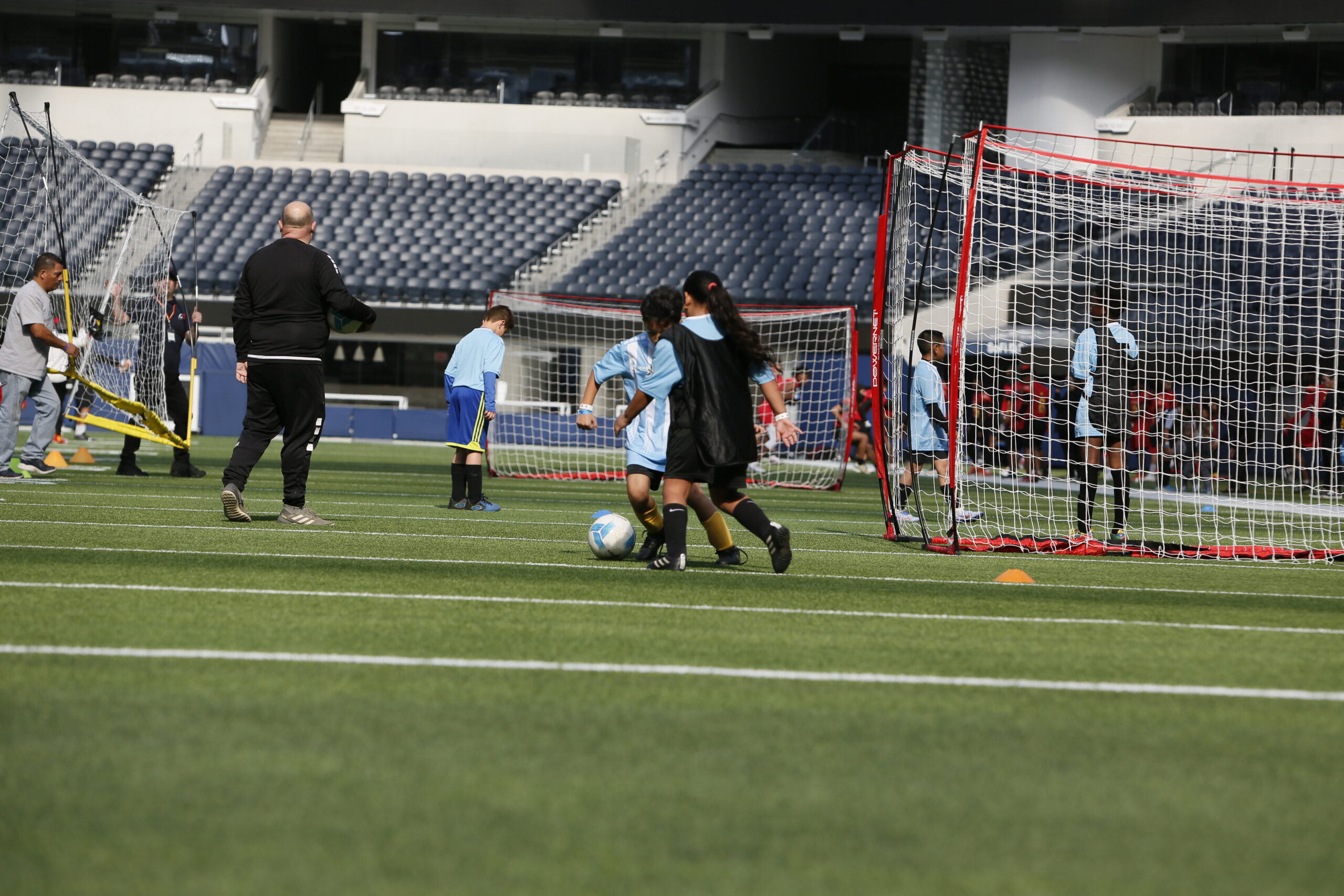 Youth soccer practice session with expert coaching in Pasadena