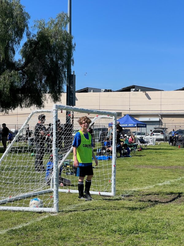 Goalkeeper in theirgoal