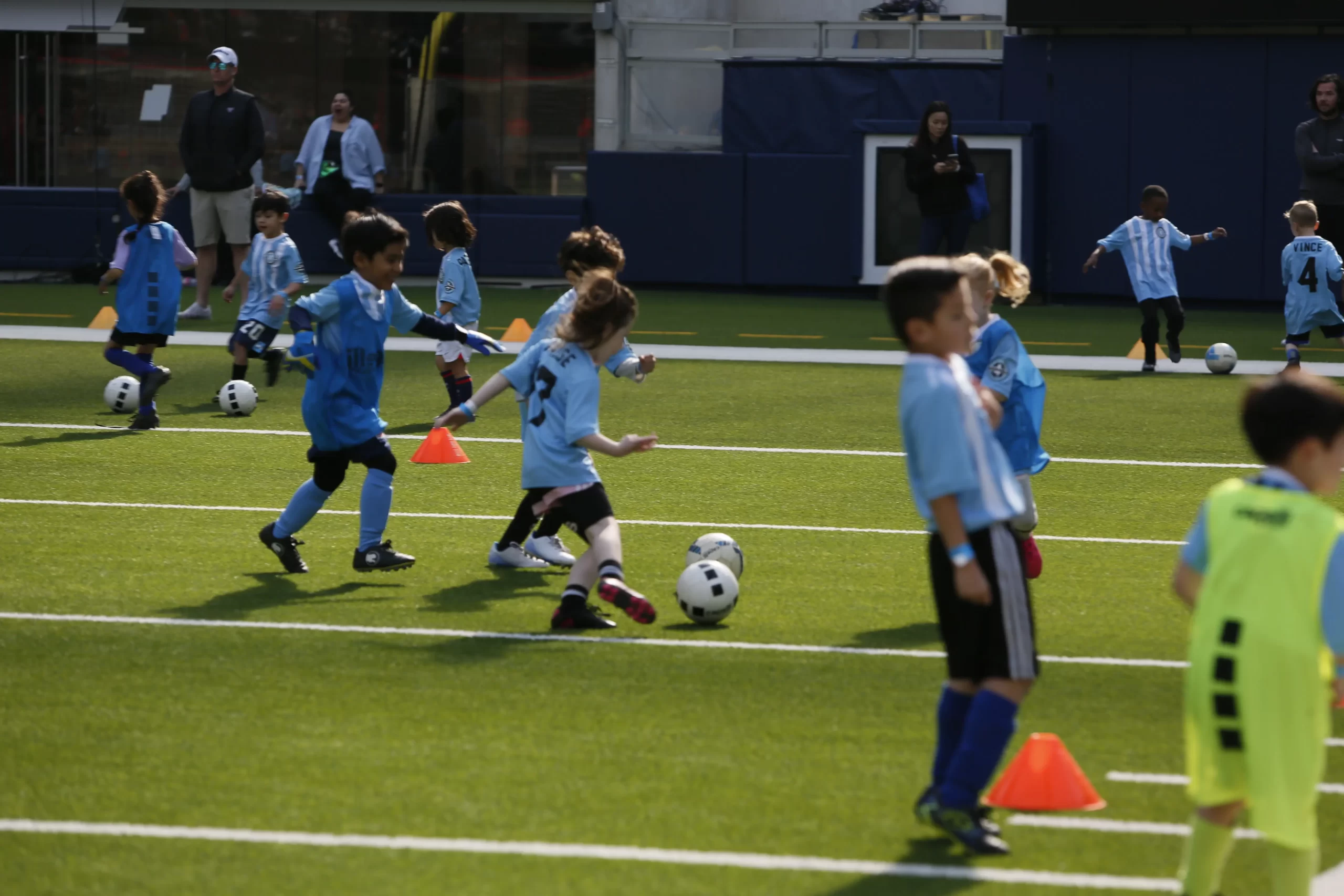 Soccer Class kids with SoCal Youth Sports