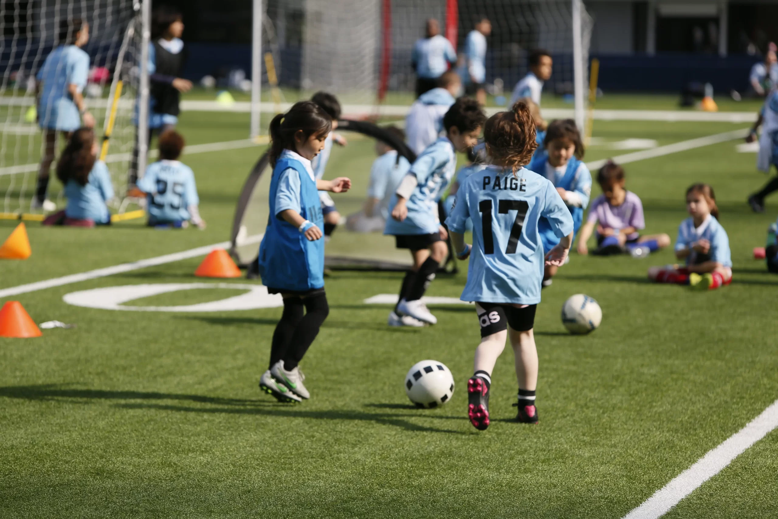 Soccer Class kids with SoCal Youth Sports