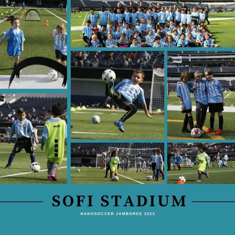 kids at a soccer class in a soccer highlight reel