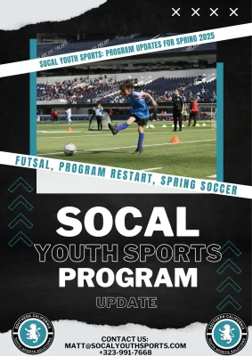 ids playing soccer outdoors during spring league.