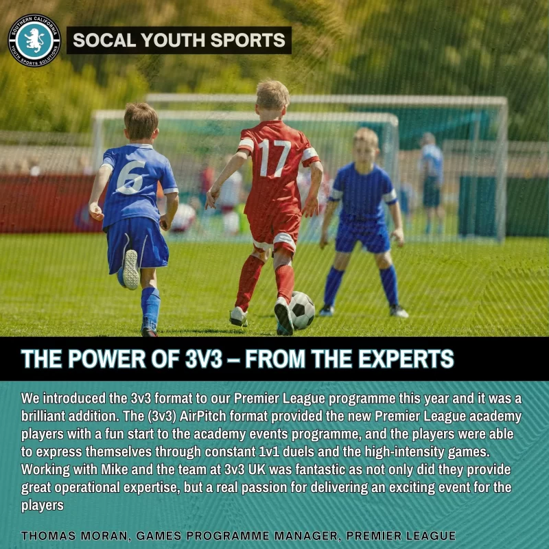 3v3 soccer is better than 7v7 and 11v11