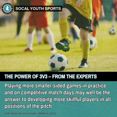 3v3 youth soccer is fun