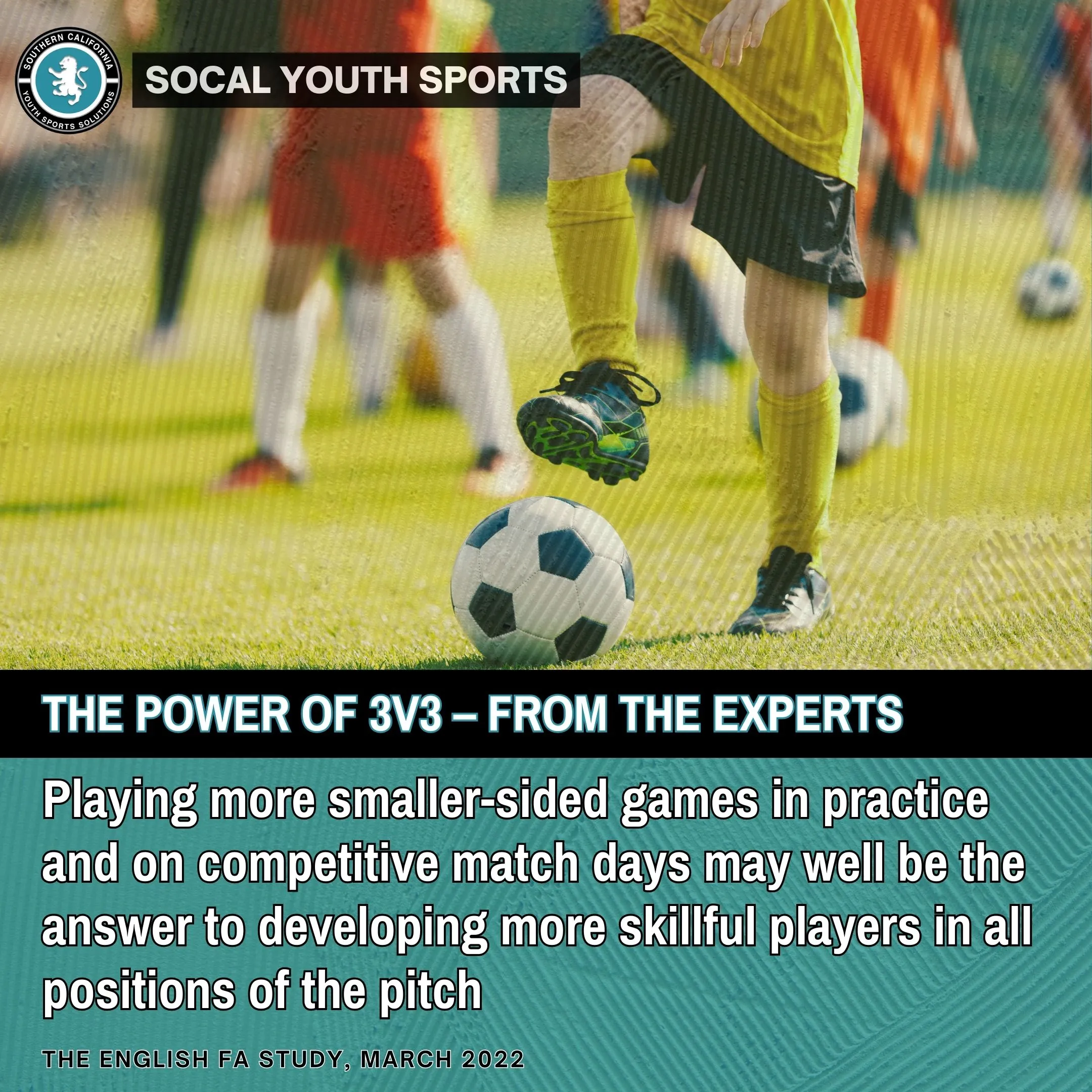 3v3 youth soccer is fun