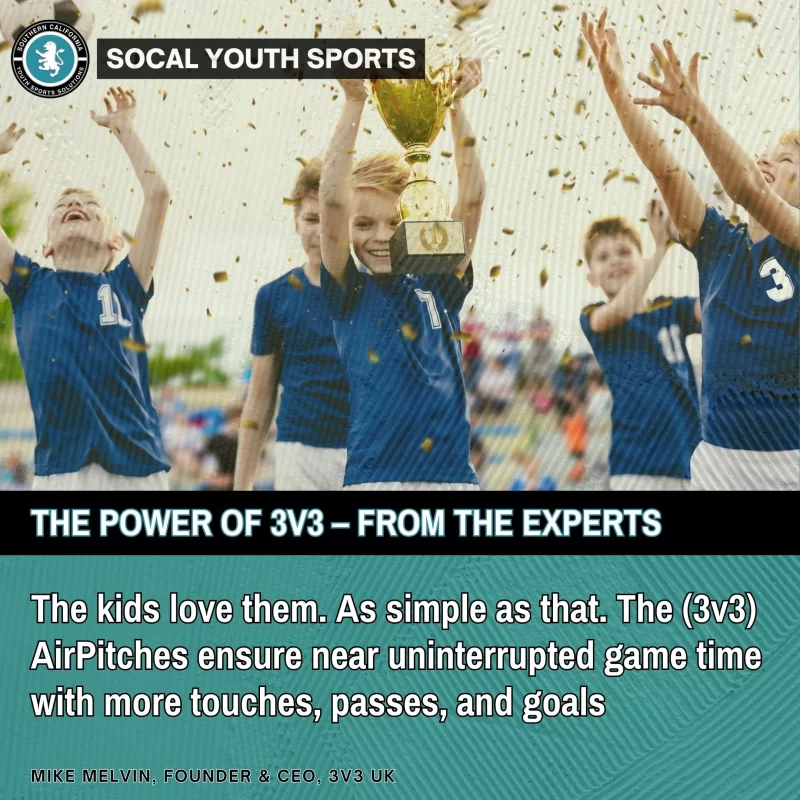 3v3 youth soccer is engaging